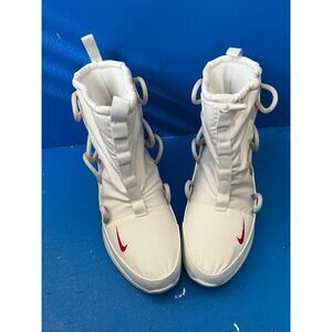Nike Tanjun High Rise Phantom Gym Red Desert Sand AO0355-005 Women's Shoes 9.5 n